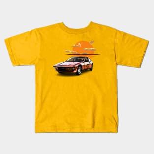 Sunset  Retro Super Classic Car Vintage Kids T-Shirt